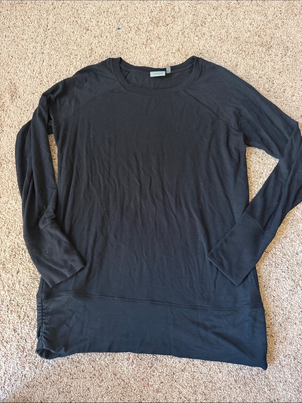 Athleta Black Long Sleeve Tee